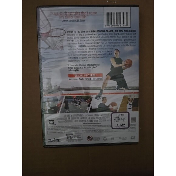 Linsanity (DVD, 2013) PG True Story Of Jeremy Lin 2013 Sundance Film Festival - Picture 2 of 2